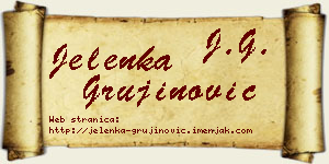 Jelenka Grujinović vizit kartica